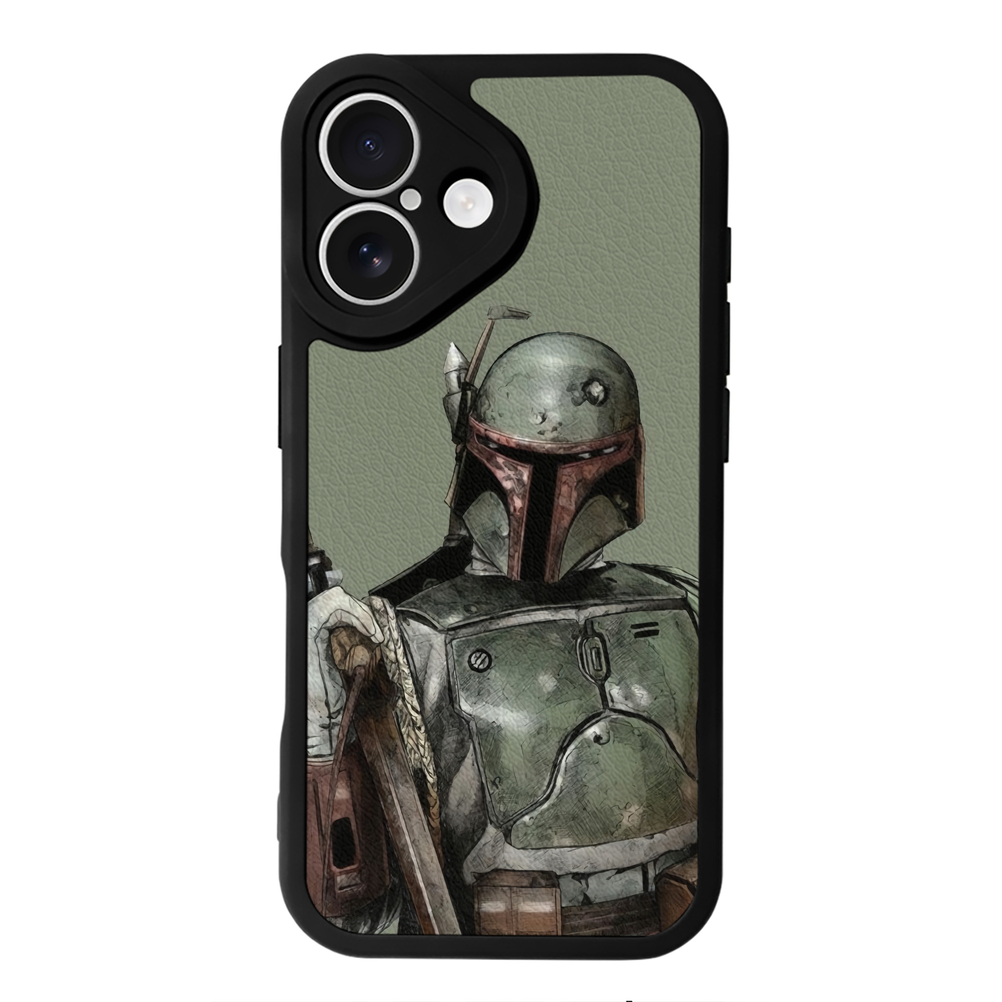 （画像用） スター・ウォーズ Star Wars 【iPhone 16シリーズ対応】シリコンスマホケース（レザー調） 材質：シリコン